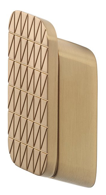 Geesa Shift Brushed Gold Wieszak Na Ręcznik z Z Ukośnymi Paskami Średni Rozmiar Złoty 919967-07-92